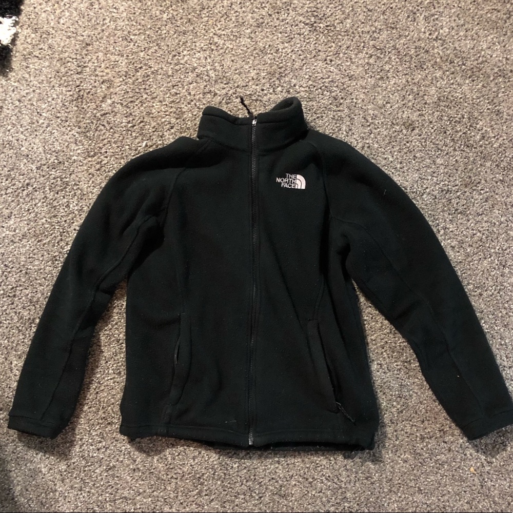 North Face black fleece jacket